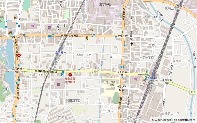 Nagaoka-kyō location map