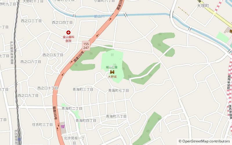 Ōno Castle location map