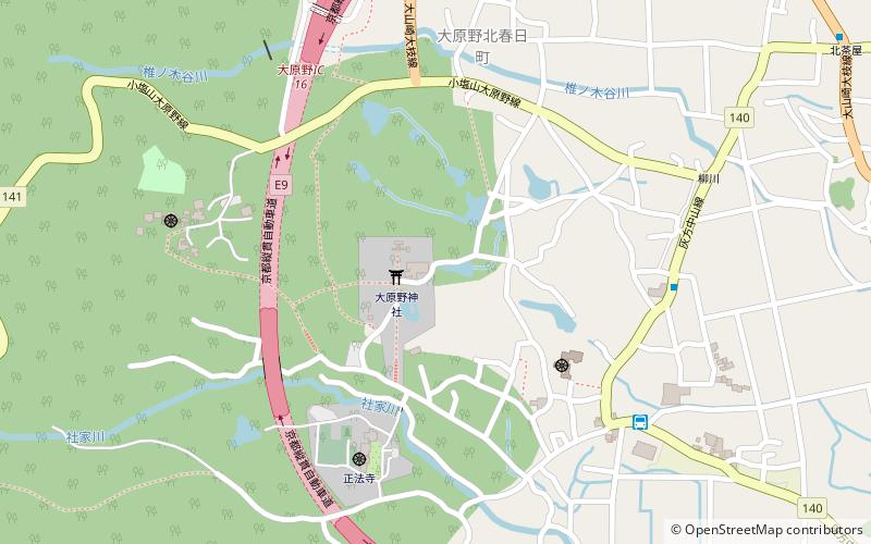 Ōharano Shrine location map