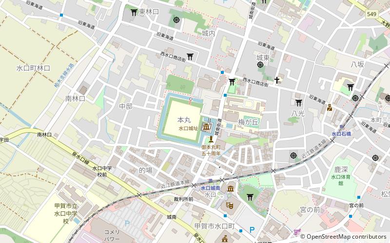 Minakuchi Castle location map