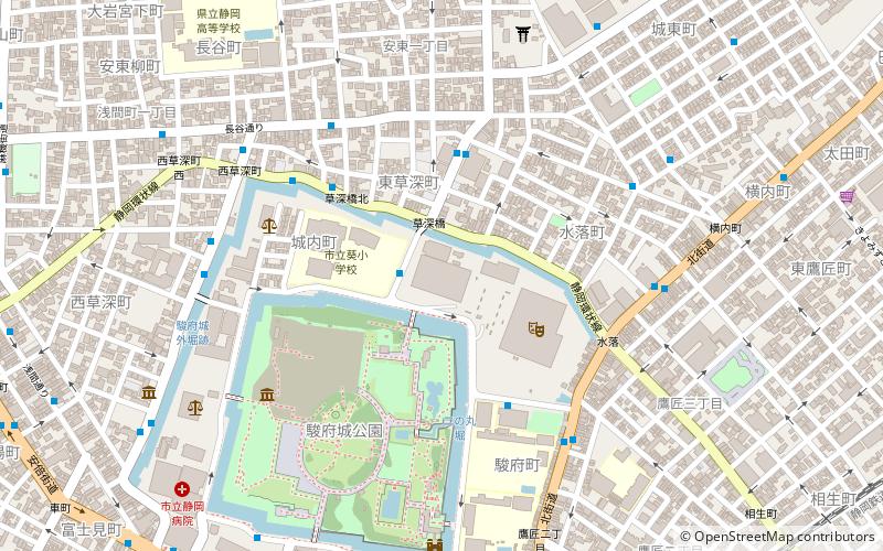 Shizuoka City Central Gymnasium location map