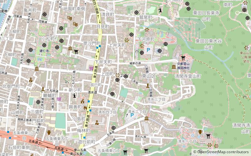 Yasaka-no-to Pagoda location map