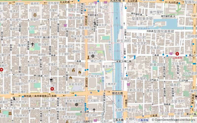 Kiyamachi Street location map