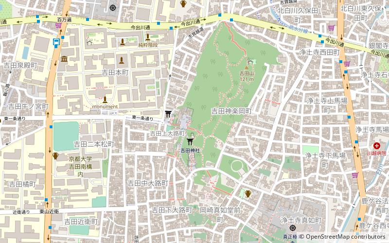 Yoshida Shrine location map