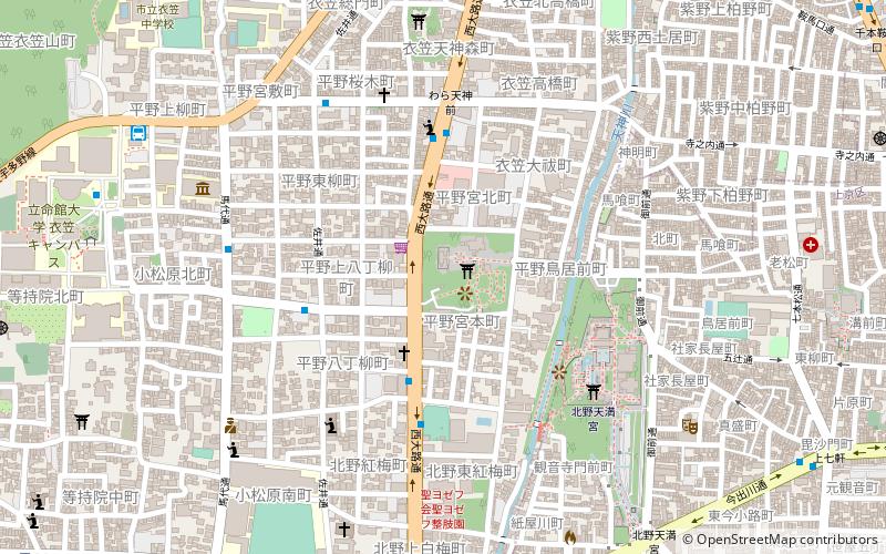 Hirano-Schrein location map