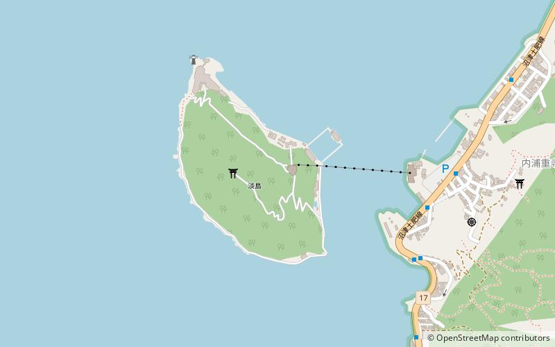 Awashima Kaijō Ropeway location map
