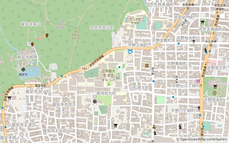 universidad de ritsumeikan kioto location map