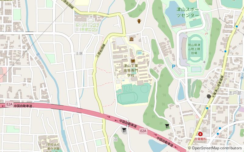 Tsuyama National College of Technology location map