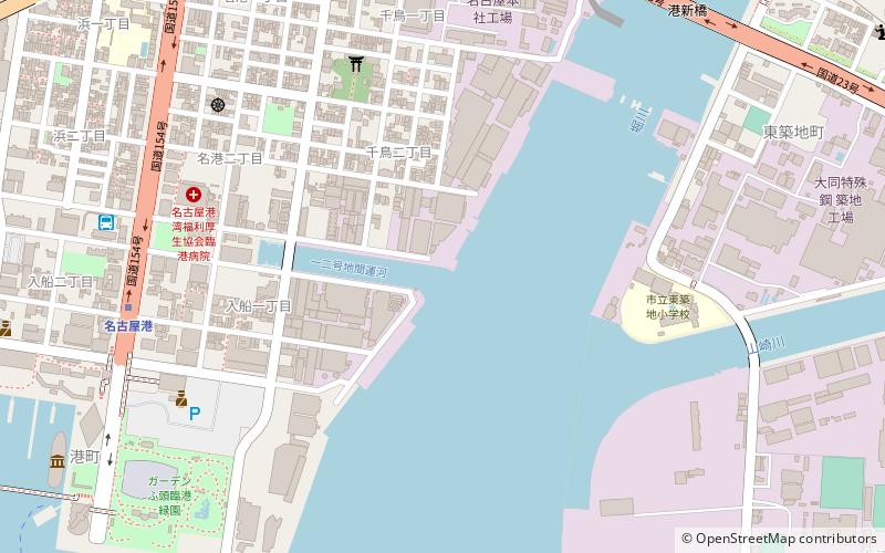 Nagoya Port Drawbridge location map