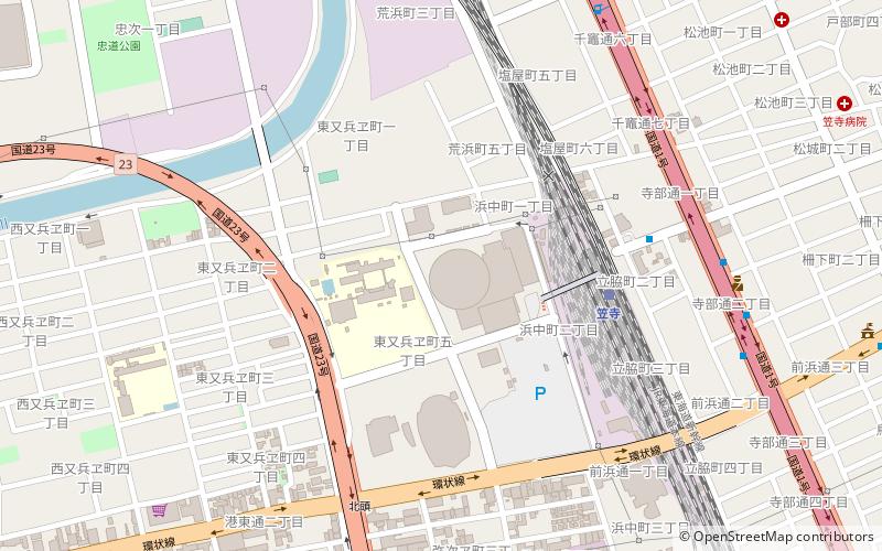 Nagoya-shi Sōgō Taiikukan location map