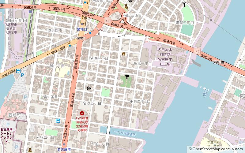 Tsukiji Shrine location map