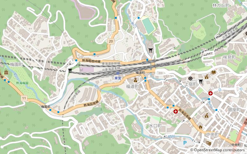 Kinomiya Station location map