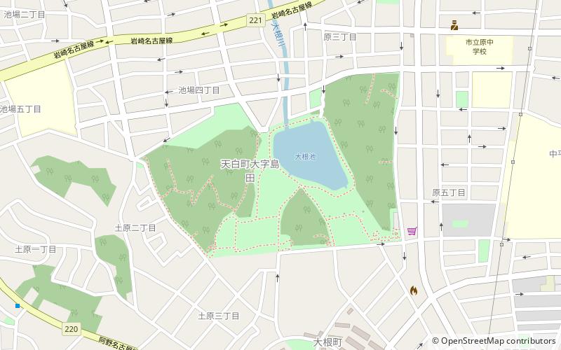 Tian bai gong yuan location map