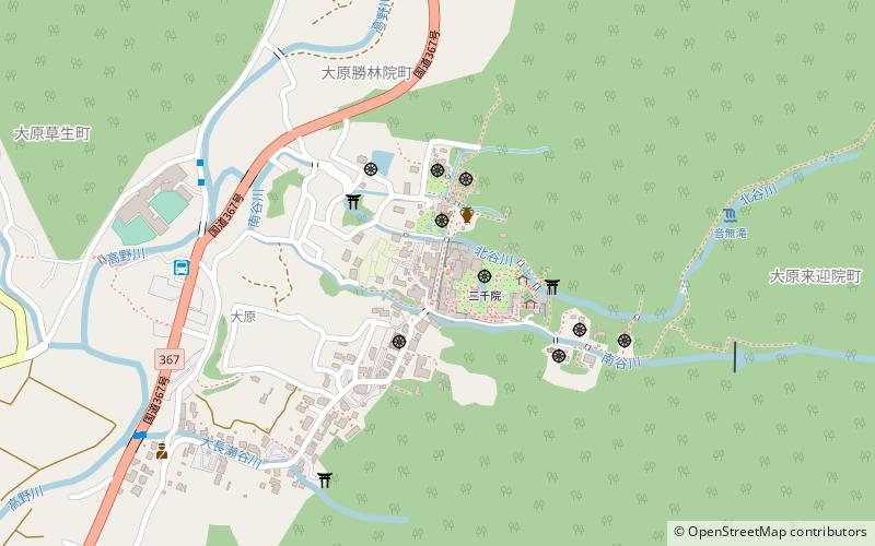 Sanzen-in location map