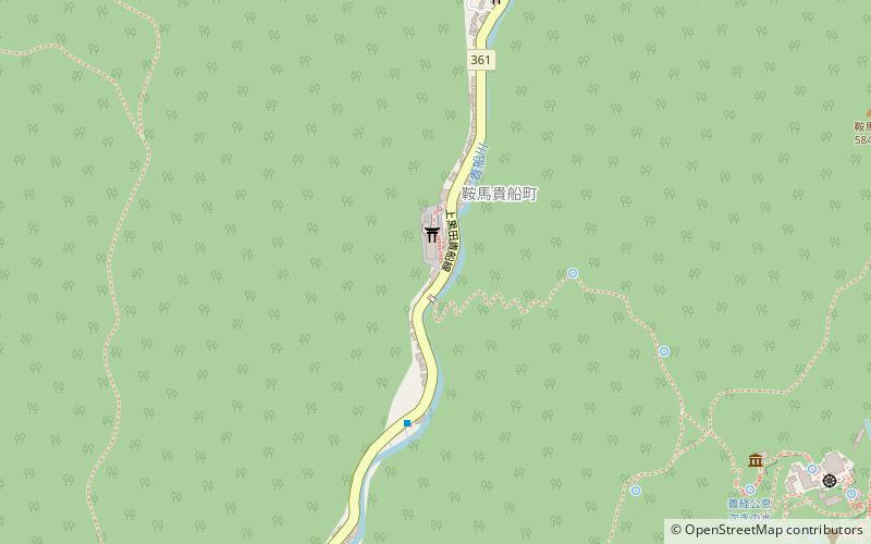 Kibune Shrine location map