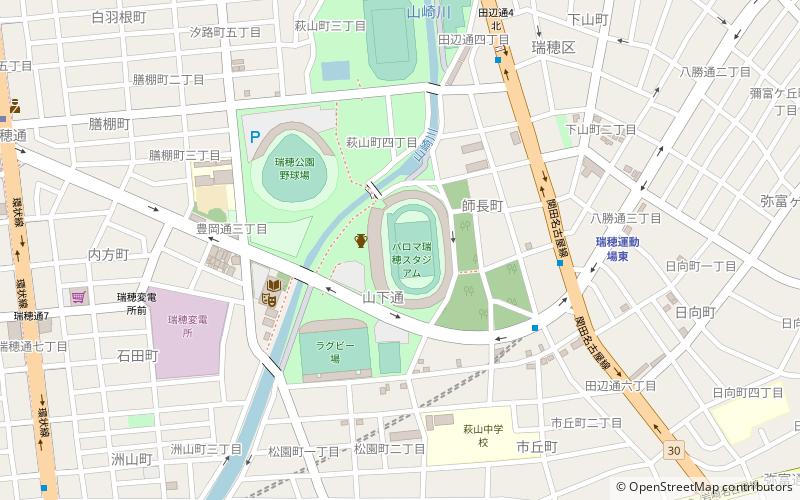 Stade d'athlétisme de Mizuho location map