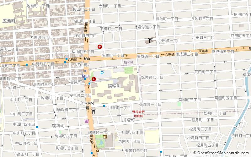 Nagoya City University location map