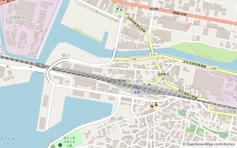 Yoshiwara Station location map