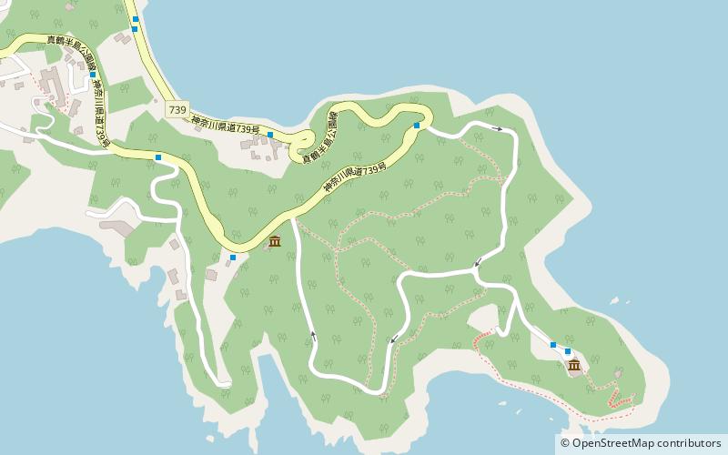 Manazuru Hantō Prefectural Natural Park location map