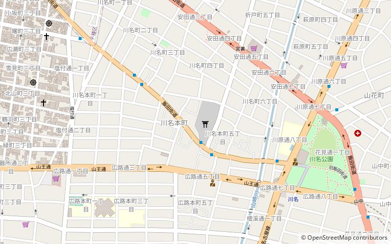 Kawahara Shrine location map