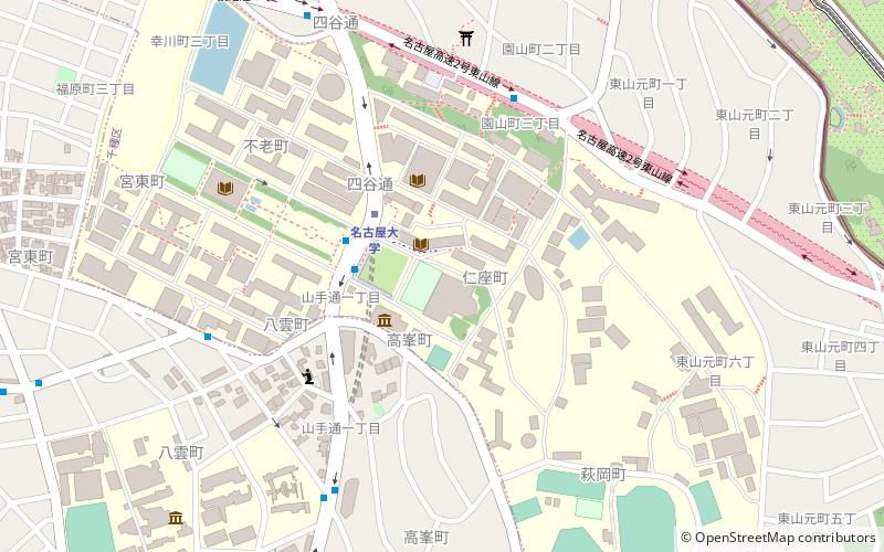 Universität Nagoya location map