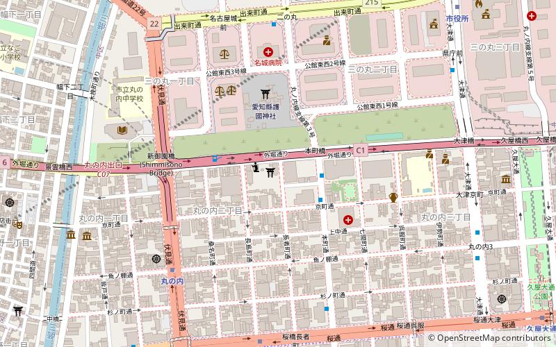 Nagoya Shrine location map