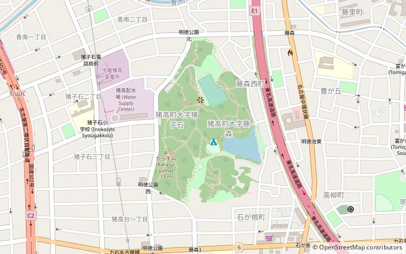 Ming de gong yuan location map