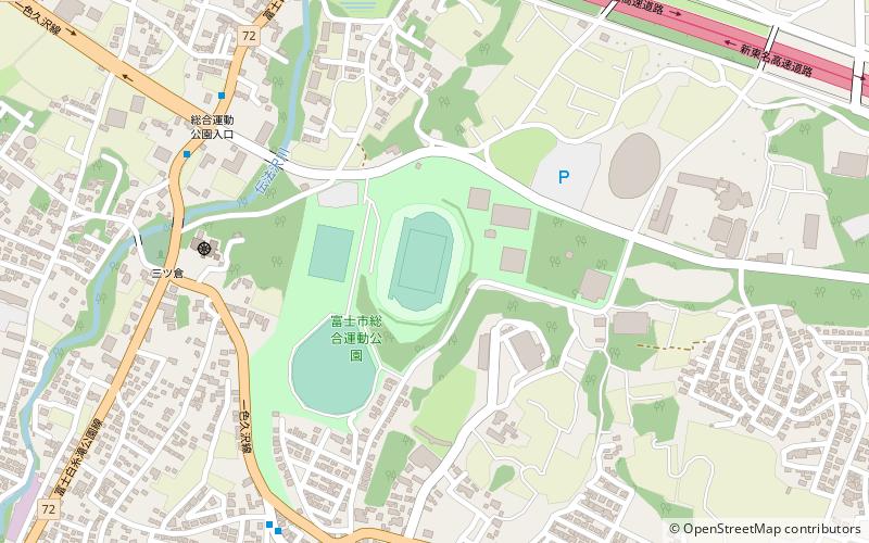 Fuji Athletic Stadium location map