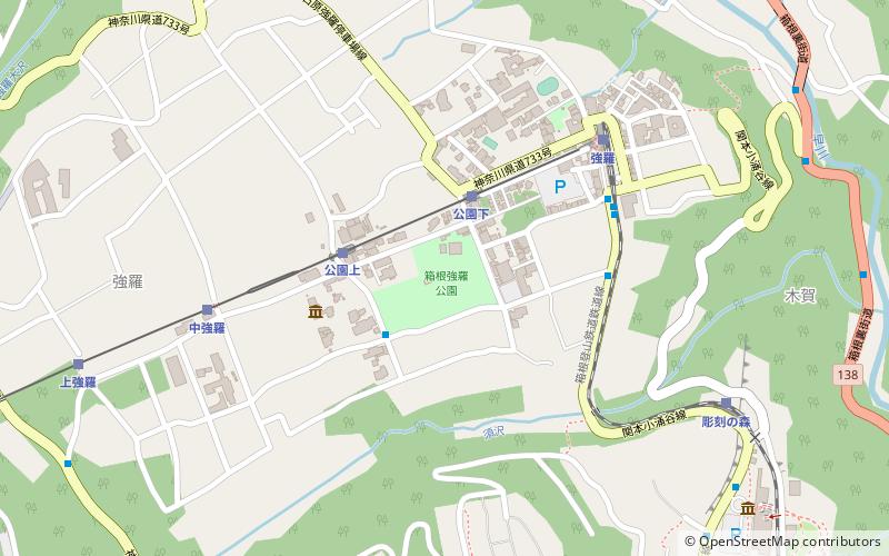 Hakone Gōra Park location map