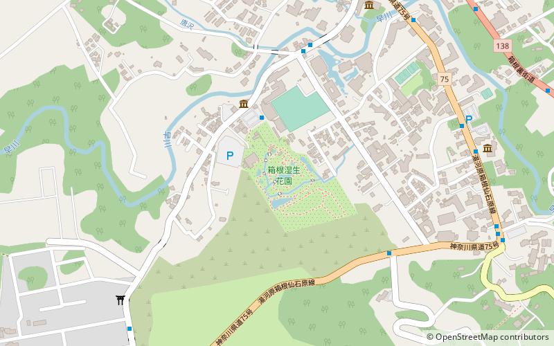 Hakone Botanical Garden of Wetlands location map