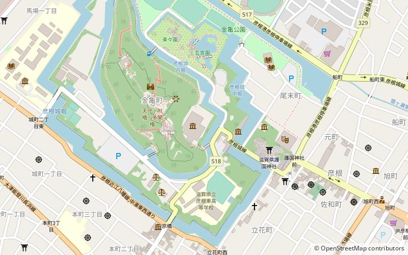 yan gen cheng bo wu guan hikone location map