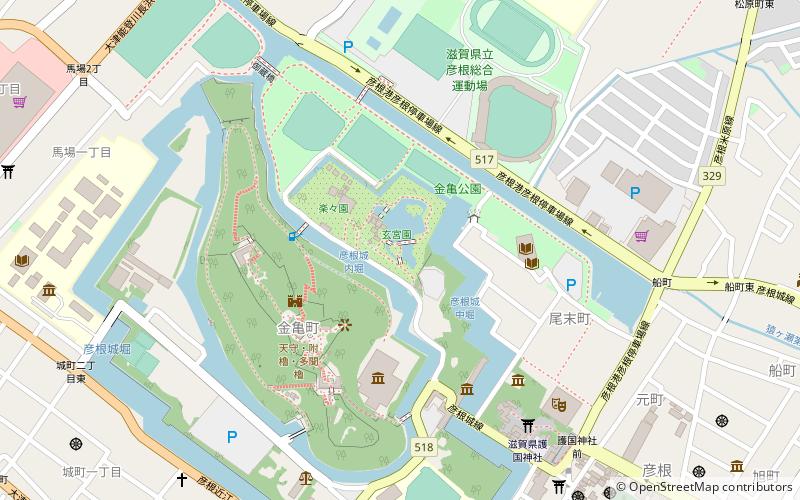 genkyu en garden hikone location map