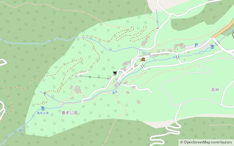 Yōrō Shrine location map