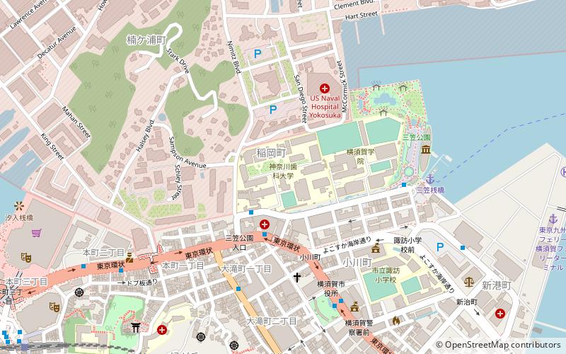 Kanagawa Dental University location map