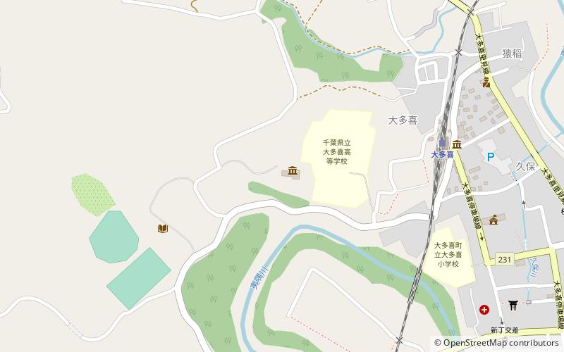 Ōtaki Castle location map