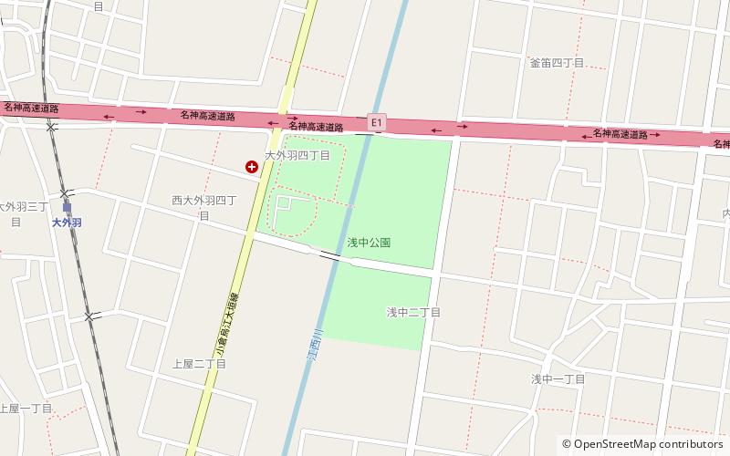 Ogaki Asanaka Stadium location map