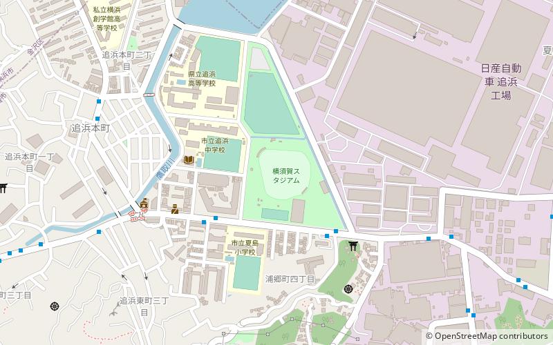 Yokosuka Stadium location map