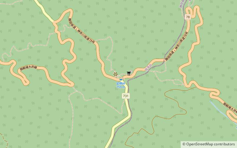 Ashigara Pass location map