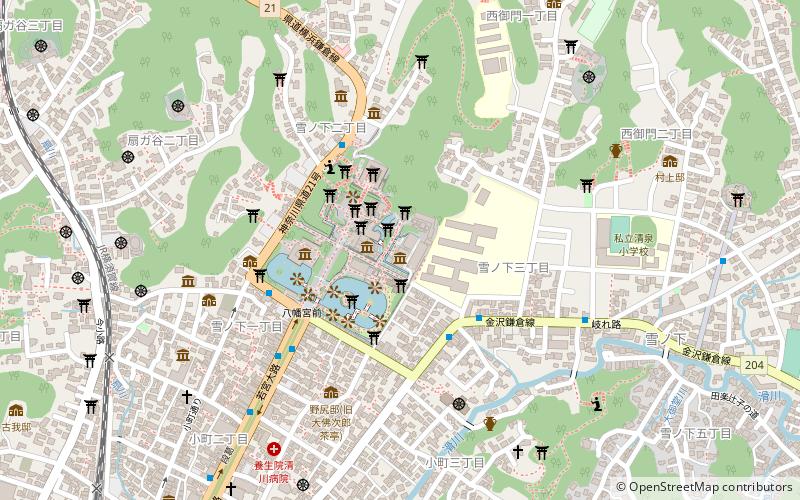 Kamakura Museum of National Treasures location map