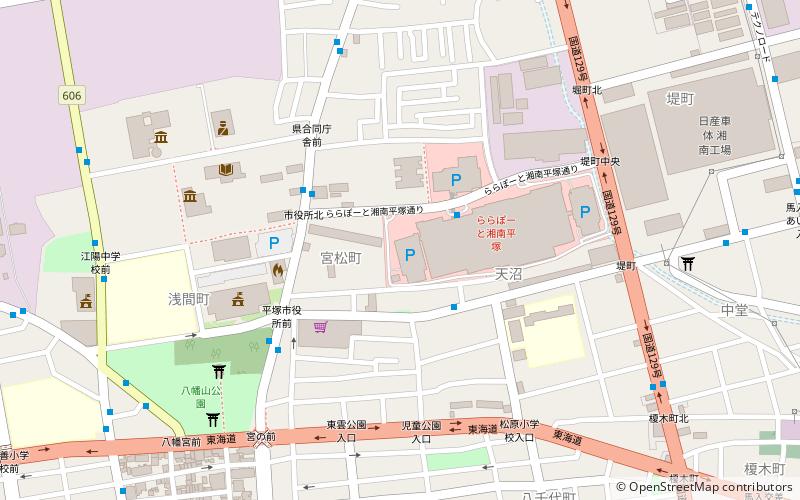 Arsenal naval de munitions de Hiratsuka location map
