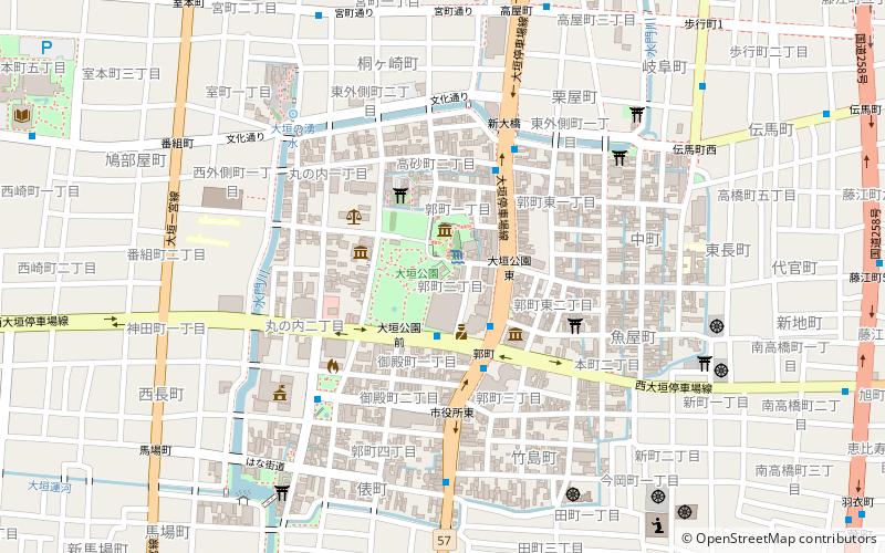 Nōhi Gokoku Shrine location map
