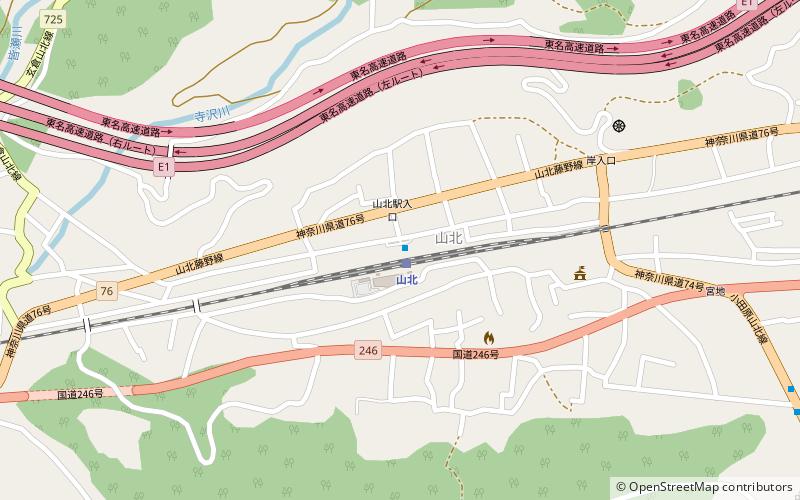 Yamakita Station location map