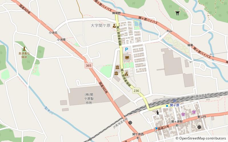 guanke yuan ting li shi min su zi liao guan sekigahara location map