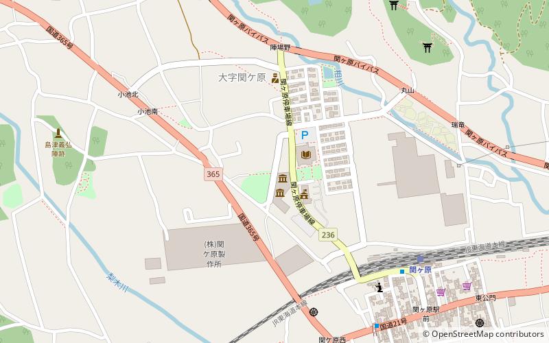 guanke yuan ting li shi min zu shi liao guan sekigahara location map