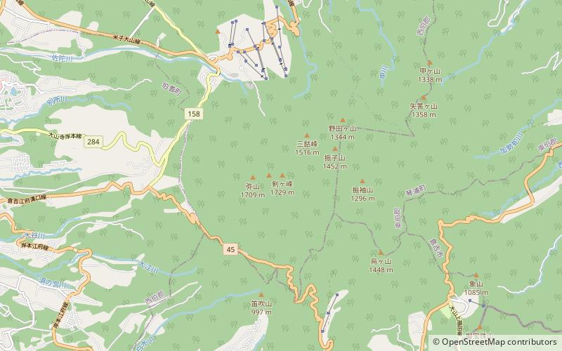 Montañas Chūgoku location map