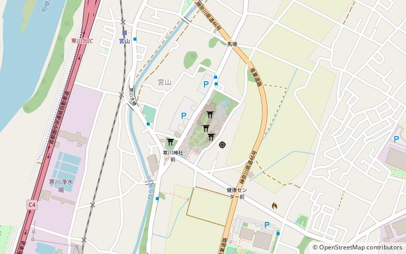 Samukawa-Schrein location map
