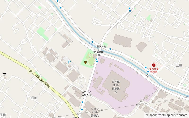 Sakuradote Kofun location map