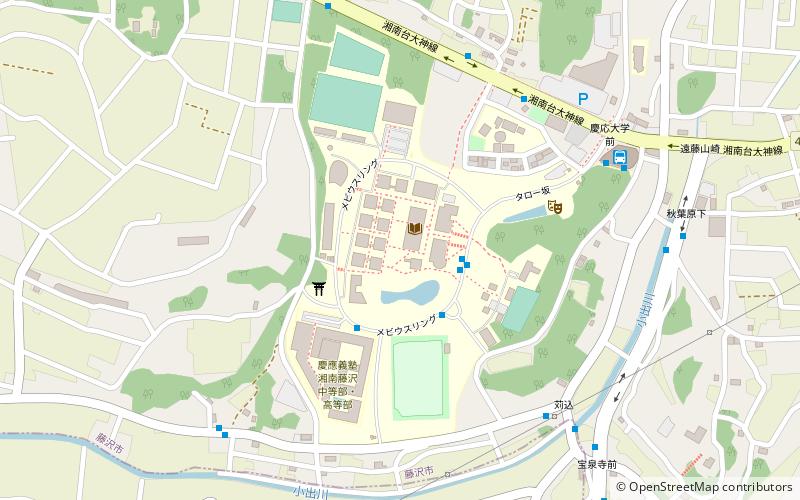 Keio University Shonan Fujisawa Campus location map