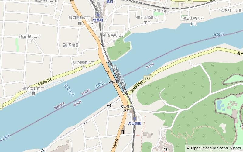 Inuyama Bridge location map