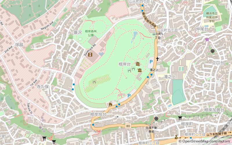 negishi shinrin park jokohama location map